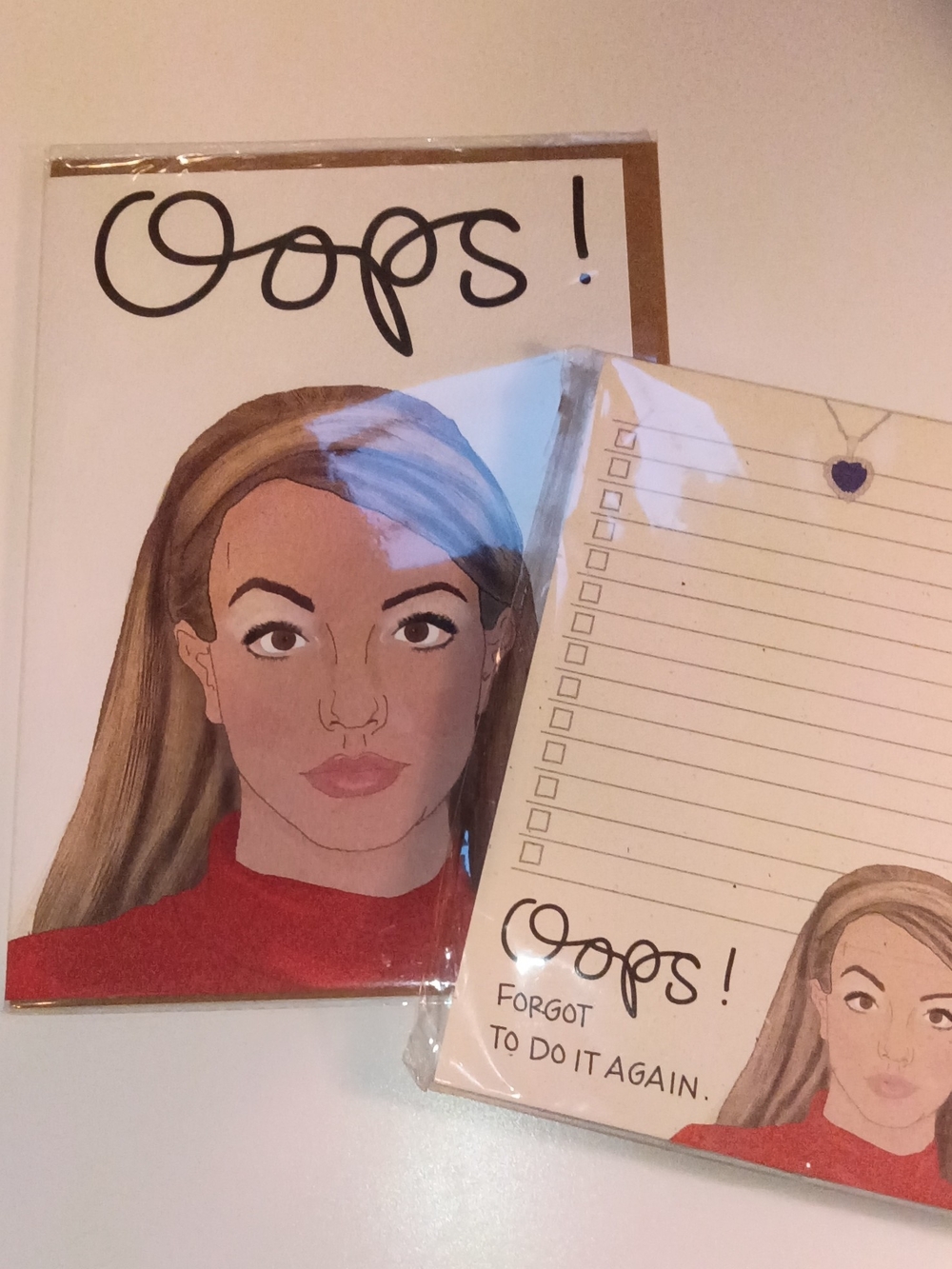 Britney Spears Oops! Illustrated Notepad Lot